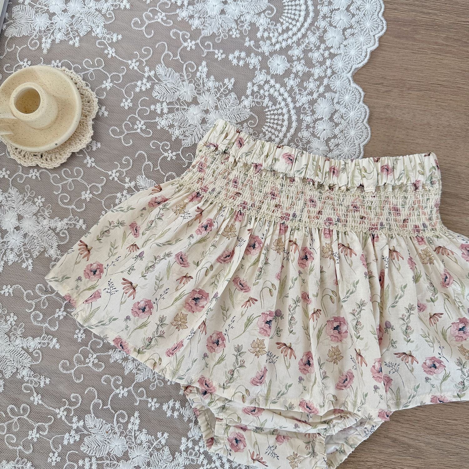 ブルマパンツ フラワープリントフリルブルマパンツ【mh0010439】