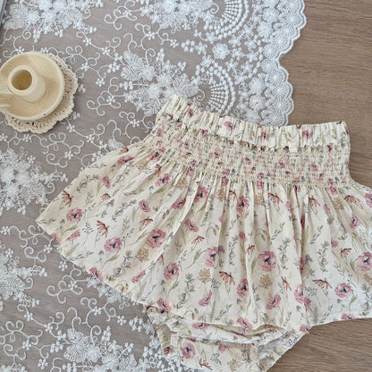 ブルマパンツ フラワープリントフリルブルマパンツ【mh0010439】