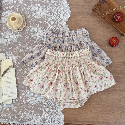 ブルマパンツ フラワープリントフリルブルマパンツ【mh0010439】