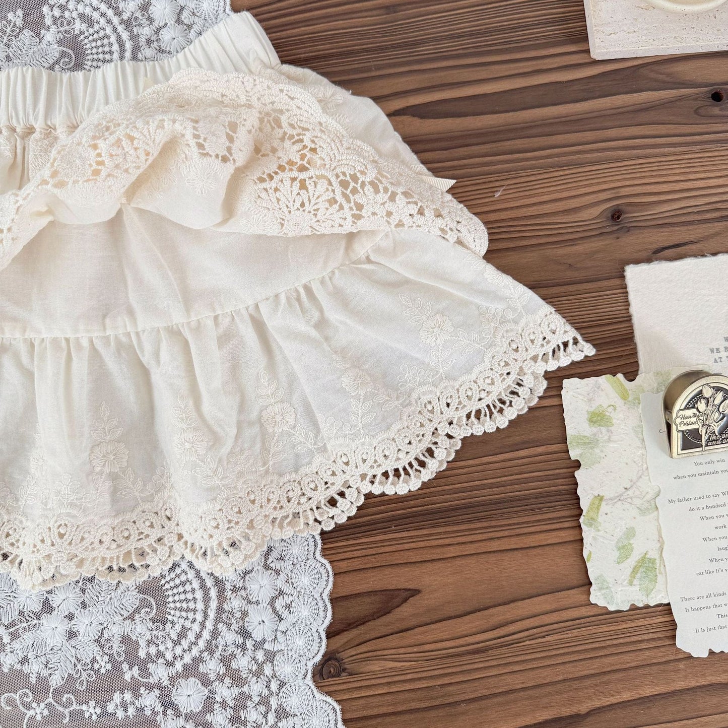 スカート レースリボンティアードスカート【mh0010440】