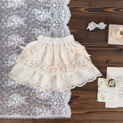 スカート レースリボンティアードスカート【mh0010440】