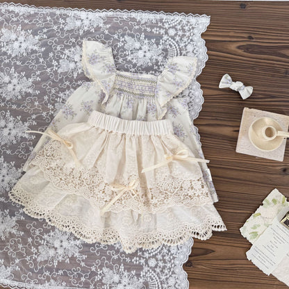 スカート レースリボンティアードスカート【mh0010440】