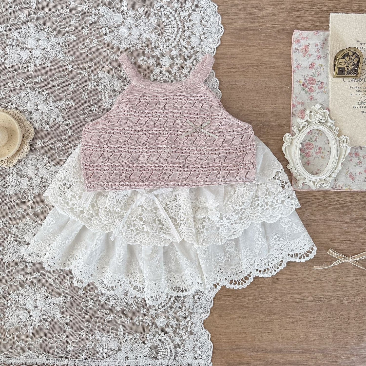 スカート レースリボンティアードスカート【mh0010440】