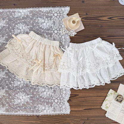 スカート レースリボンティアードスカート【mh0010440】