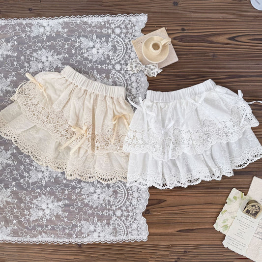 スカート レースリボンティアードスカート【mh0010440】