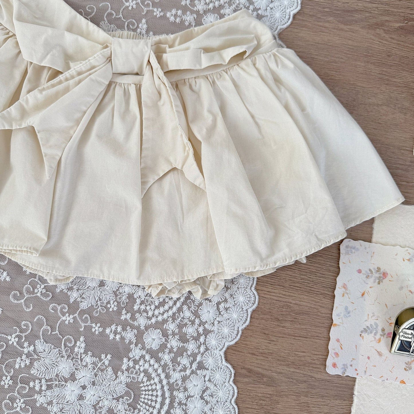 スカート フロントリボンパンツインミニスカート【mh0010450】