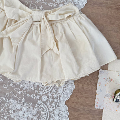 スカート フロントリボンパンツインミニスカート【mh0010450】