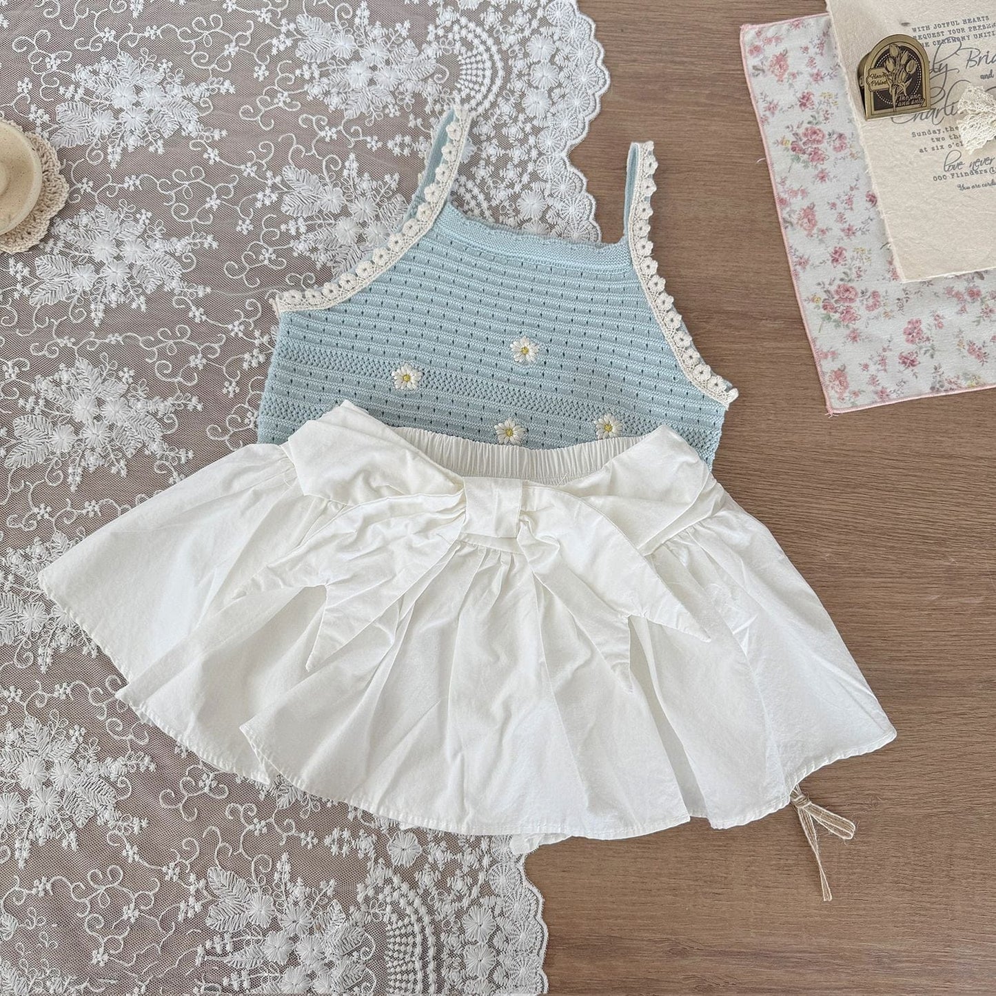 スカート フロントリボンパンツインミニスカート【mh0010450】