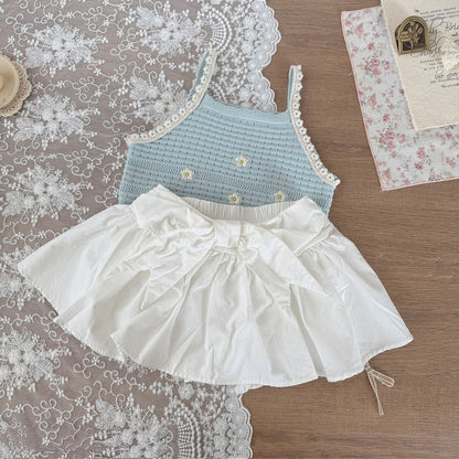 スカート フロントリボンパンツインミニスカート【mh0010450】