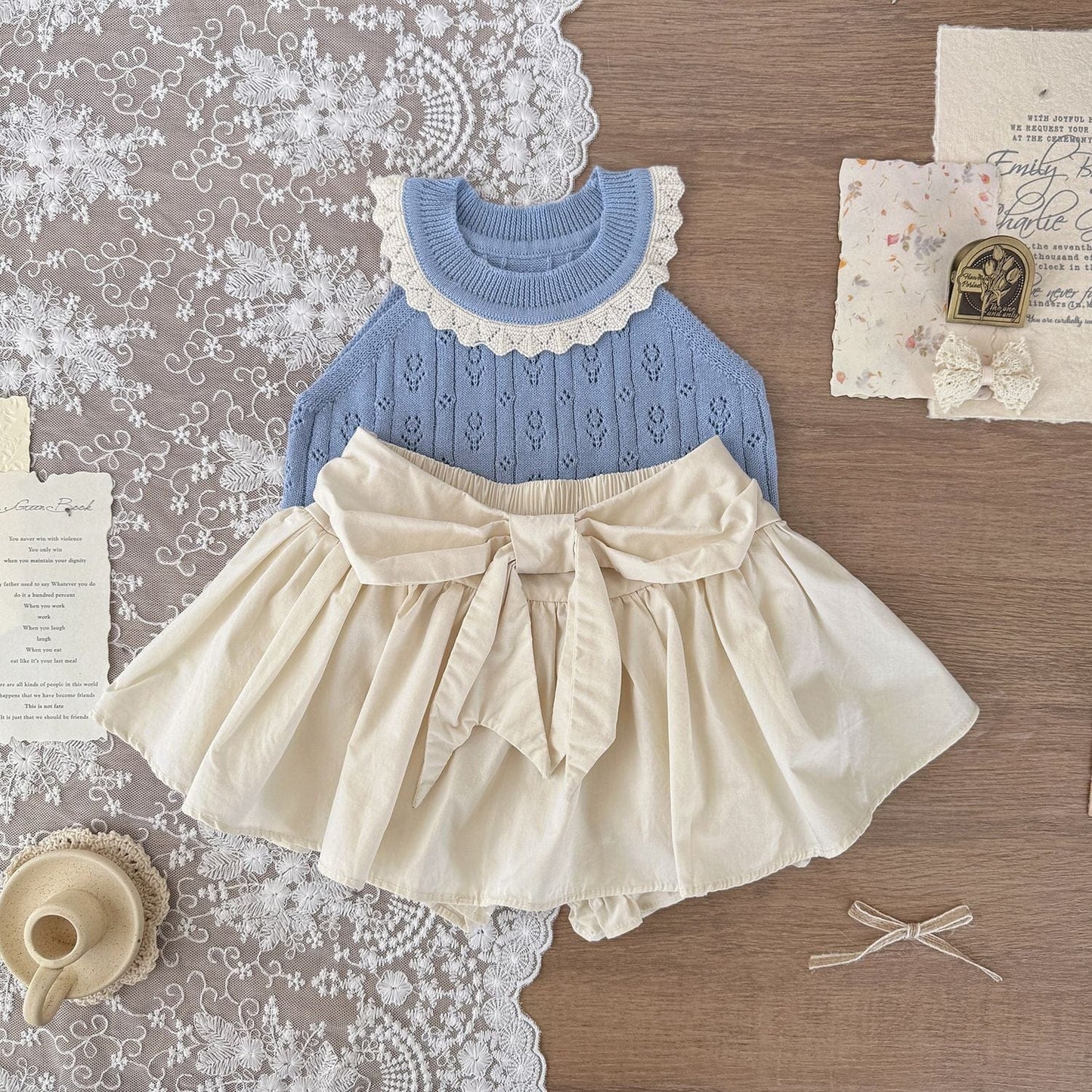 スカート フロントリボンパンツインミニスカート【mh0010450】