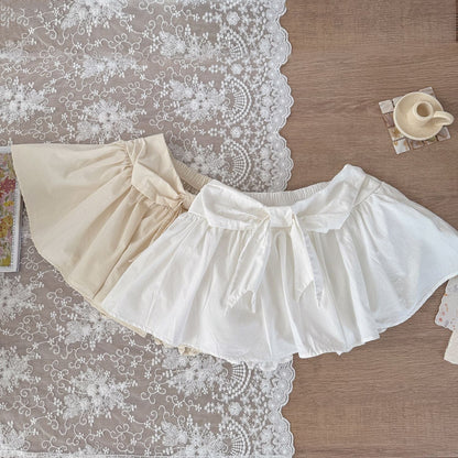 スカート フロントリボンパンツインミニスカート【mh0010450】