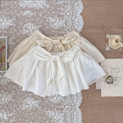 スカート フロントリボンパンツインミニスカート【mh0010450】