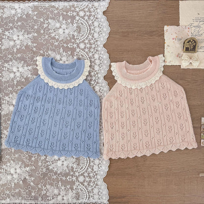 タンクトップ・キャミソール・ノースリーブトップス レースニットサマータンクトップ【mh0010451】