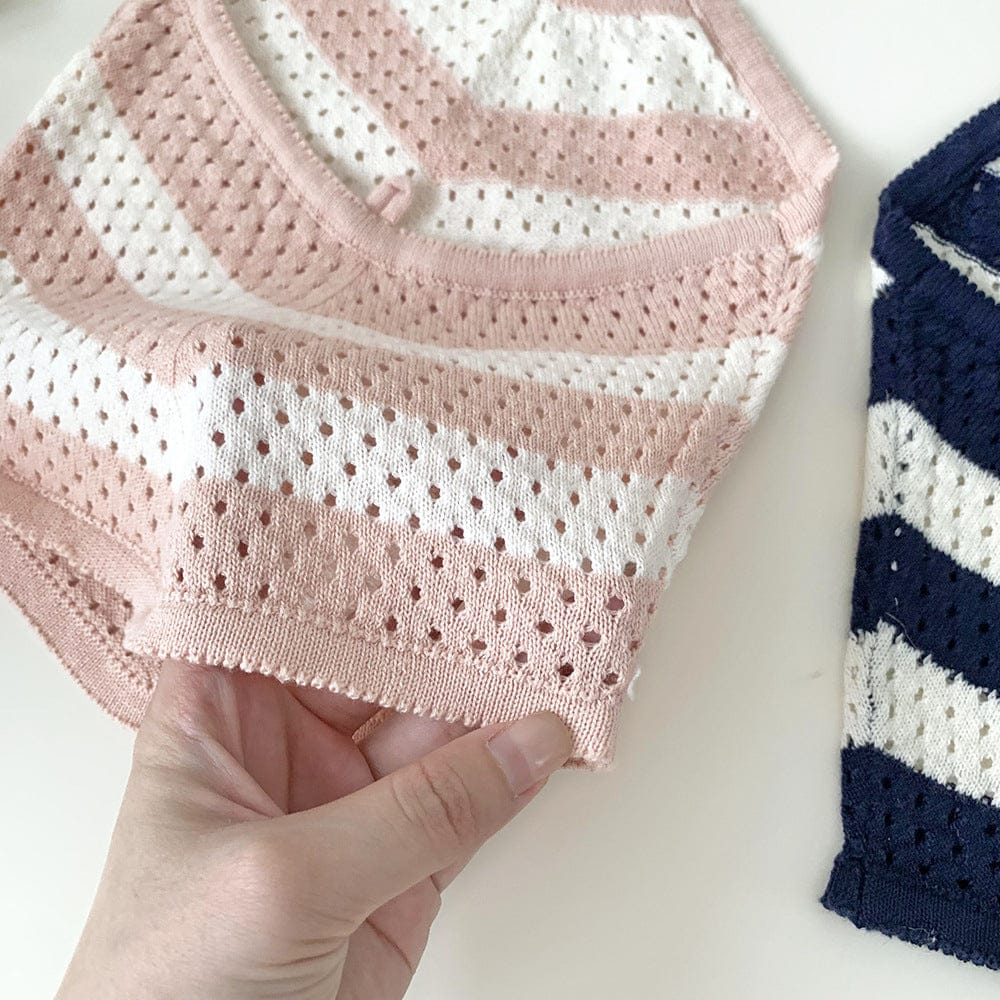 タンクトップ・キャミソール・ノースリーブトップス レースニットホルターネックタンクトップ【mh0010453】