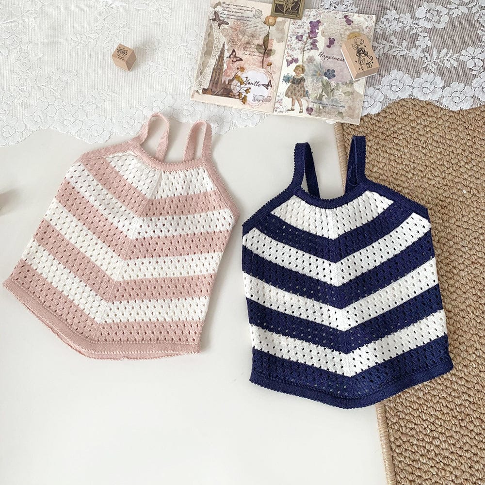 タンクトップ・キャミソール・ノースリーブトップス レースニットホルターネックタンクトップ【mh0010453】