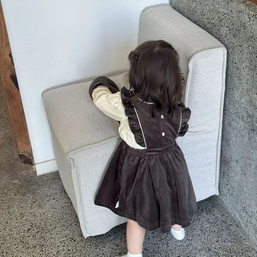 長袖シャツ・ブラウス ギャザー切り替え刺繍レース長袖ブラウス【mh0011151】