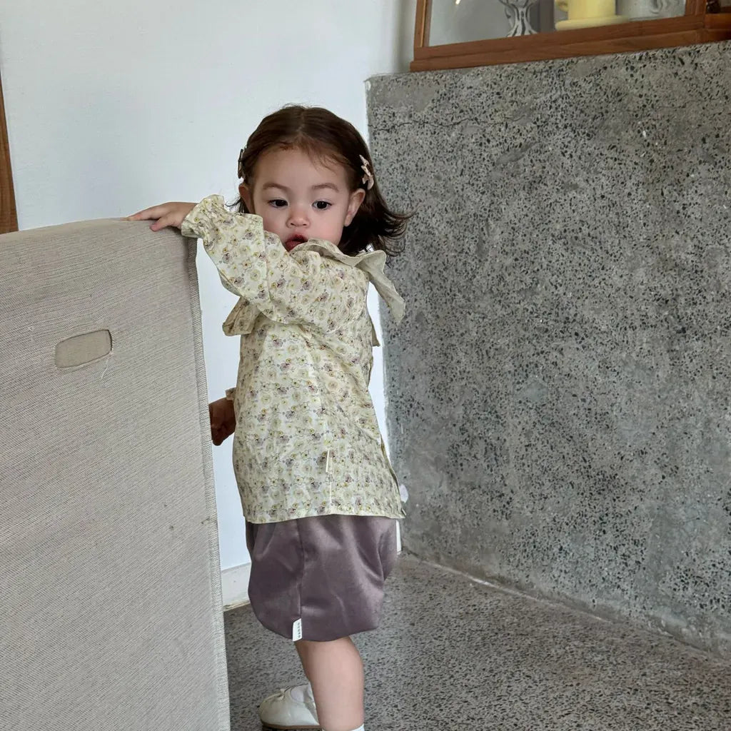 ハーフパンツ・ショートパンツ 刺繍入りベルベットカボチャパンツ【mh0011159】