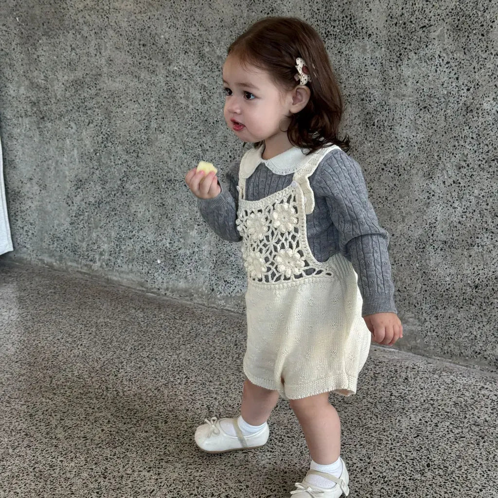 ニット・セーター リボンレース丸襟ニットトップス【mh0011163】