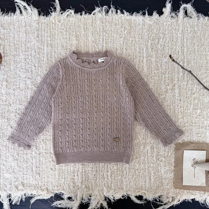 ニット・セーター レースメロウハイネックケーブルニットトップス【mh0011166】