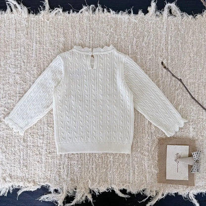 ニット・セーター レースメロウハイネックケーブルニットトップス【mh0011166】