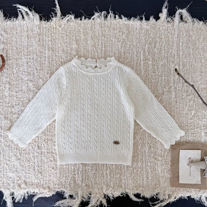 ニット・セーター レースメロウハイネックケーブルニットトップス【mh0011166】