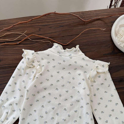 ロンパースセットアップ サスペンダーロンパース 手編み風 フラワーレース レースボンネット 帽子【mh0011504】