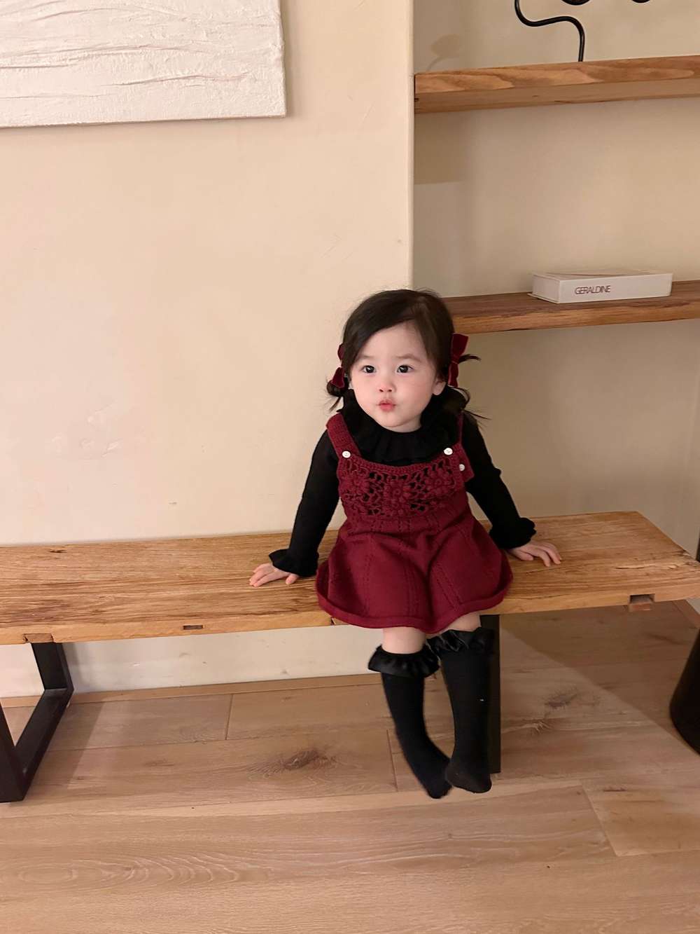 ノースリーブワンピース ノースリーブジャンパースカート クロシェ編み サス付き ニットワンピース【mh0011517】