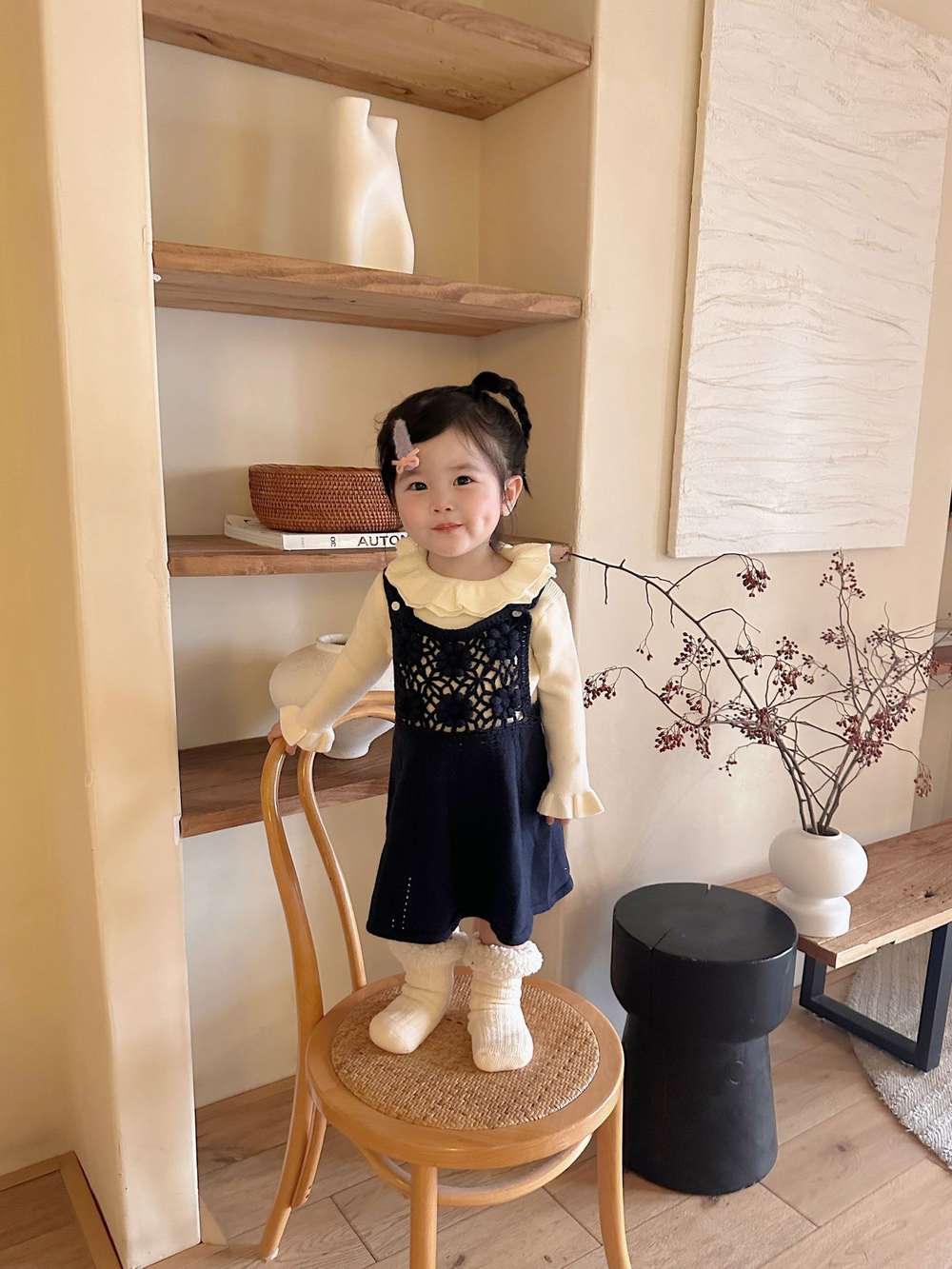 ニット・セーター 長袖フリルネックセーター ニット メロウフリル ラッフルカラー カットソー【mh0011518】