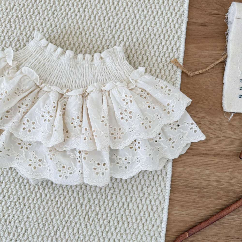 長袖セットアップ 長袖ニットセーター フリルネック プルオーバー レースフリル スカートブルマ【mh0011520】