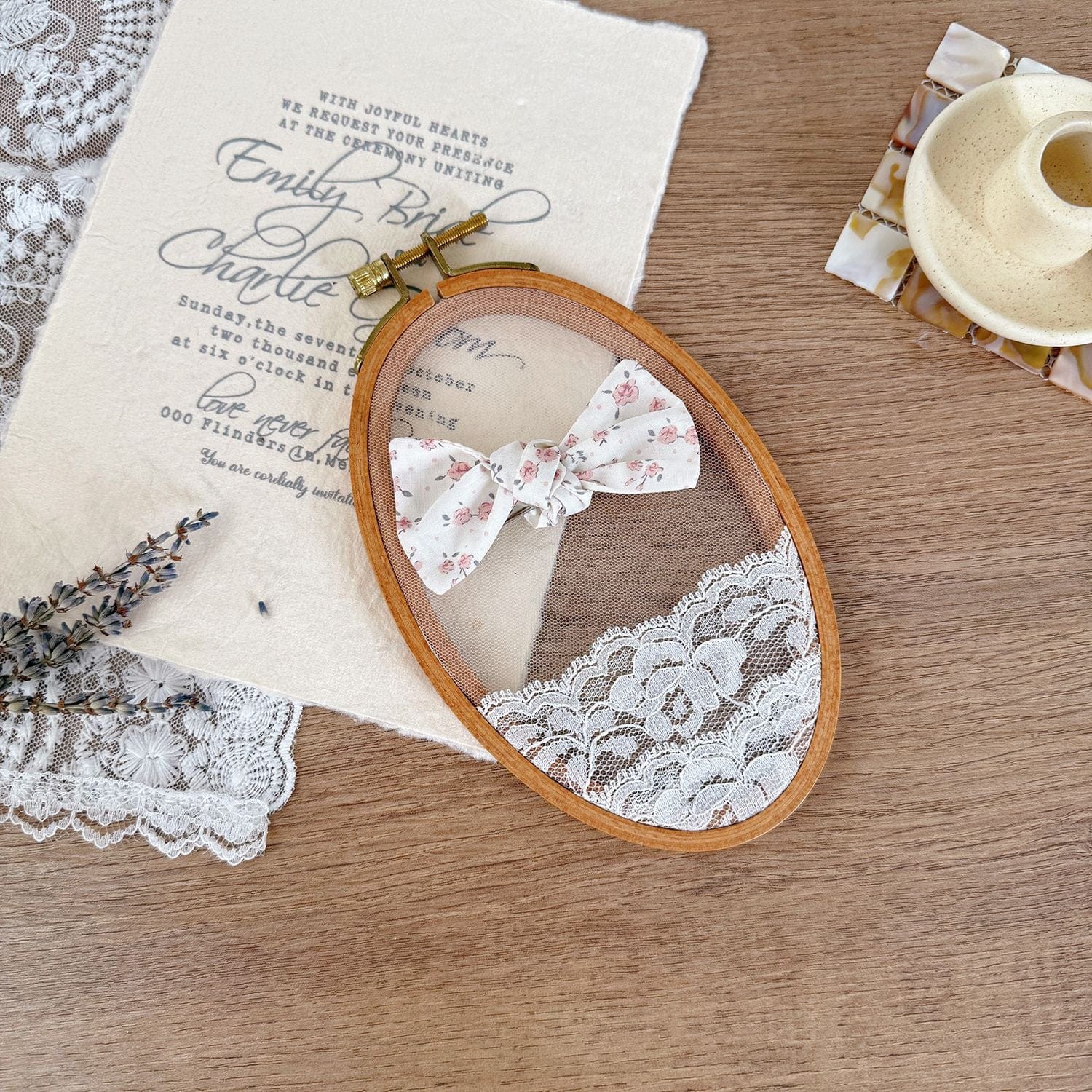 ヘアアクセサリー Pink candy clip フラワープリントリボンヘアピン【mh0009569】