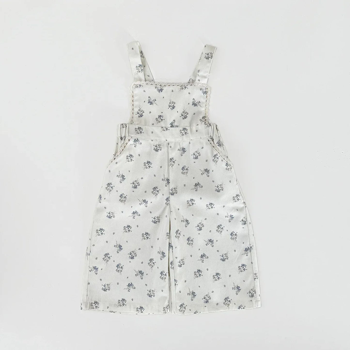 サロペットパンツ・サスペンダーパンツ printed / 9M (73) ベビーキッズサロペット フラワー小花柄プリントサスペンダーパンツオーバーオール【mh0008916】