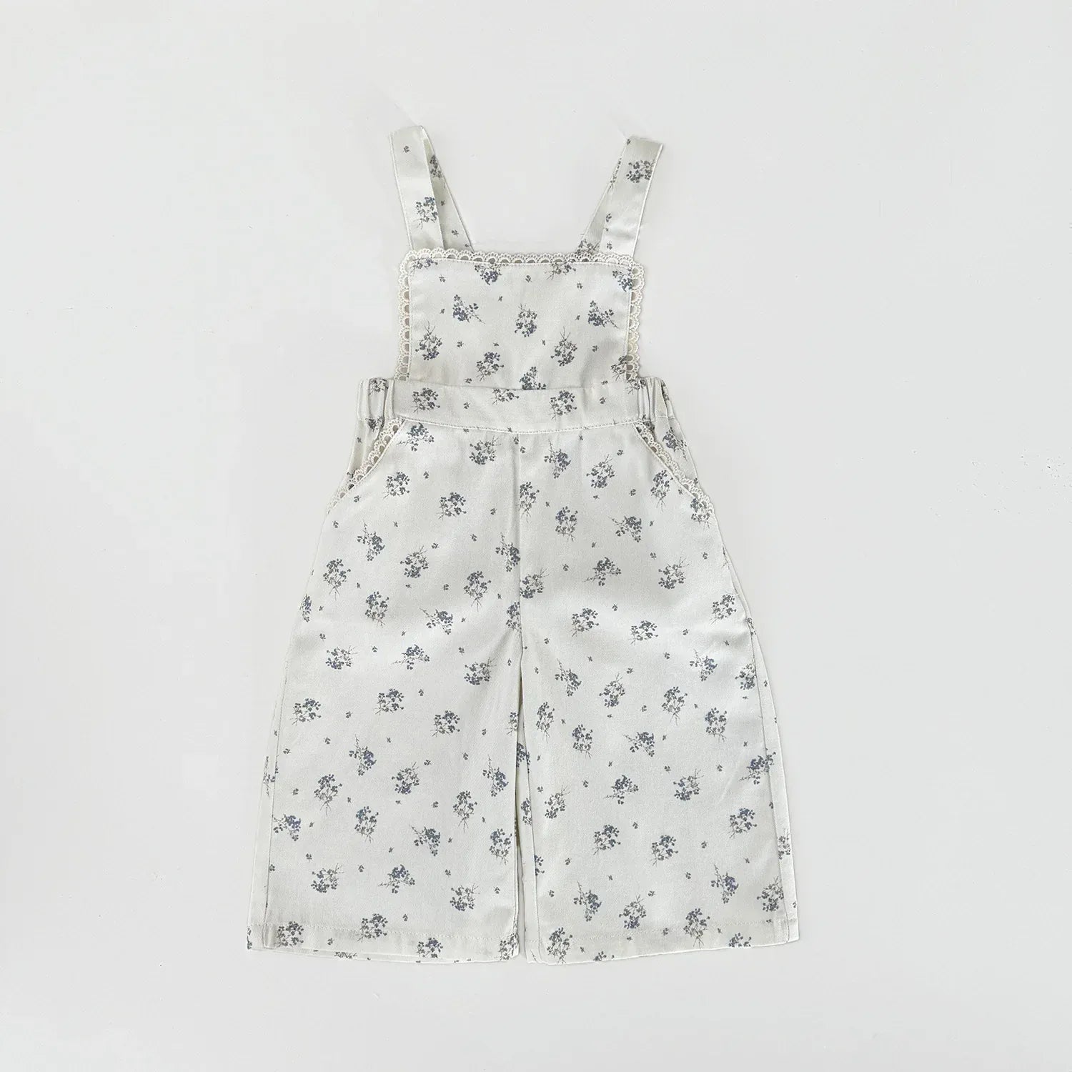 サロペットパンツ・サスペンダーパンツ printed / 9M (73) ベビーキッズサロペット フラワー小花柄プリントサスペンダーパンツオーバーオール【mh0008916】