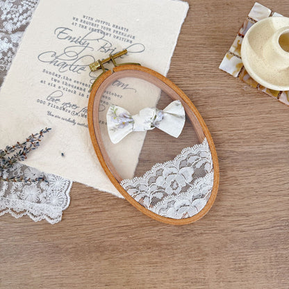 ヘアアクセサリー Purple candy clip フラワープリントリボンヘアピン【mh0009569】