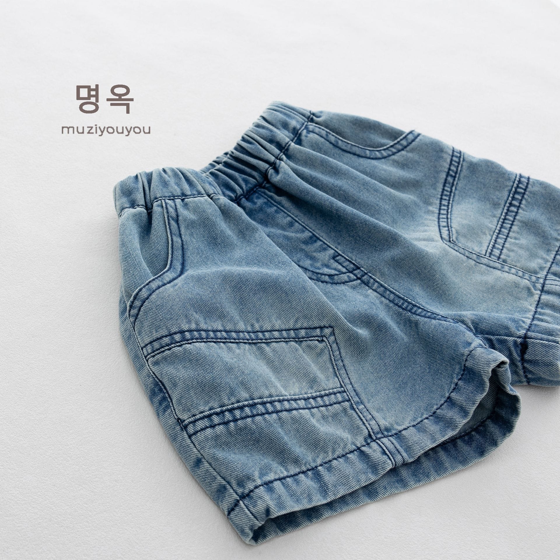 Denim Cargo Shorts カーゴポケット ショートパンツ【mh0013137】 명옥 muziyouyou ハーフパンツ・ショートパンツ