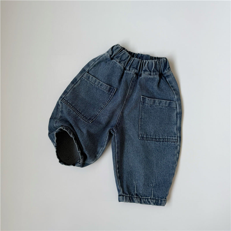 Denim Workwear Harlan Pants デニム ワークパンツ テーパードパンツ【mh0012267】 Blue / 80cm GL-Kids