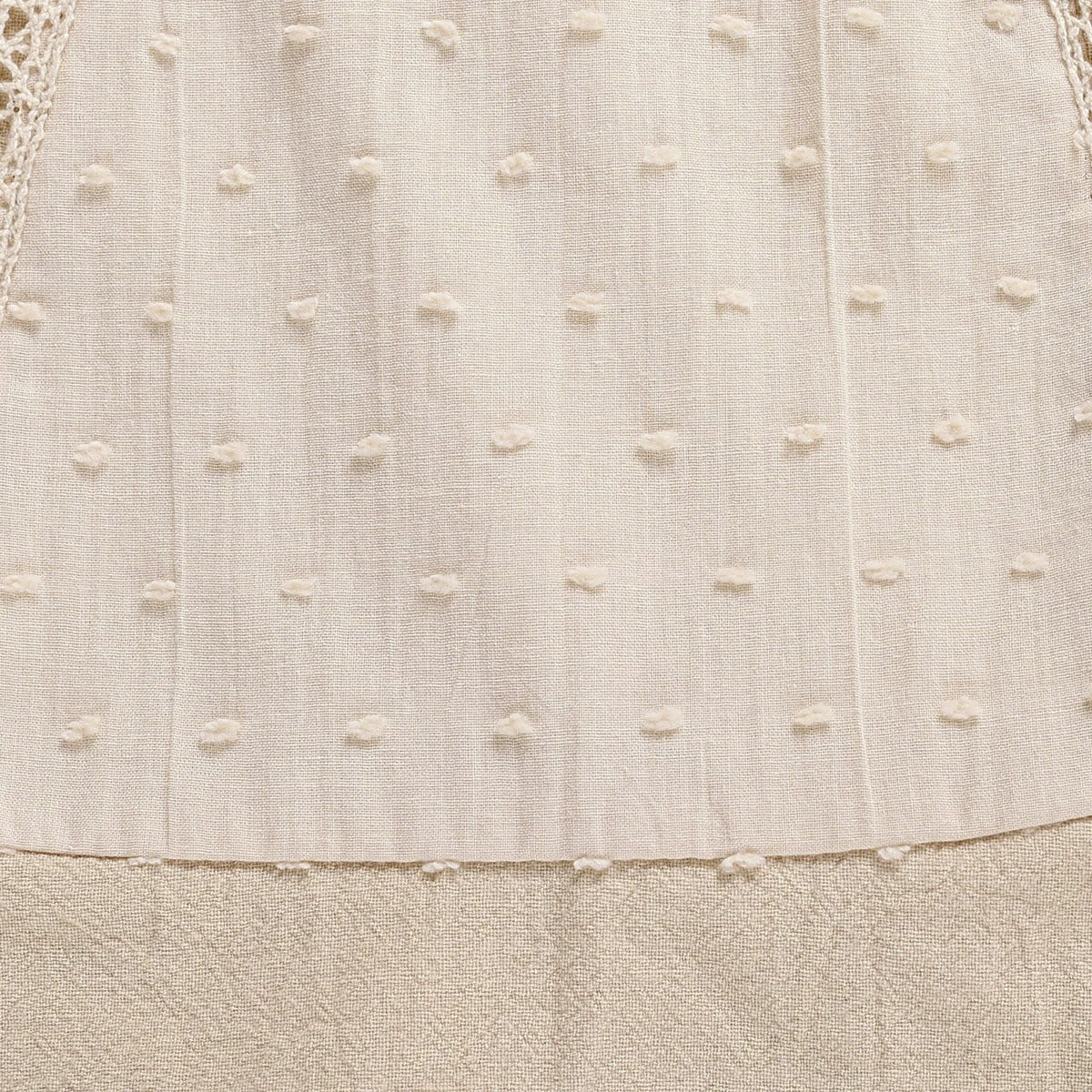 -ベビーセットアップ ノースリーブレースフリルブラウス+レースフリルブルマパンツ ベージュ - mamahalo shop - ノースリーブセットアップ -  べビー服 - 子供服 - 男の子 - 女の子