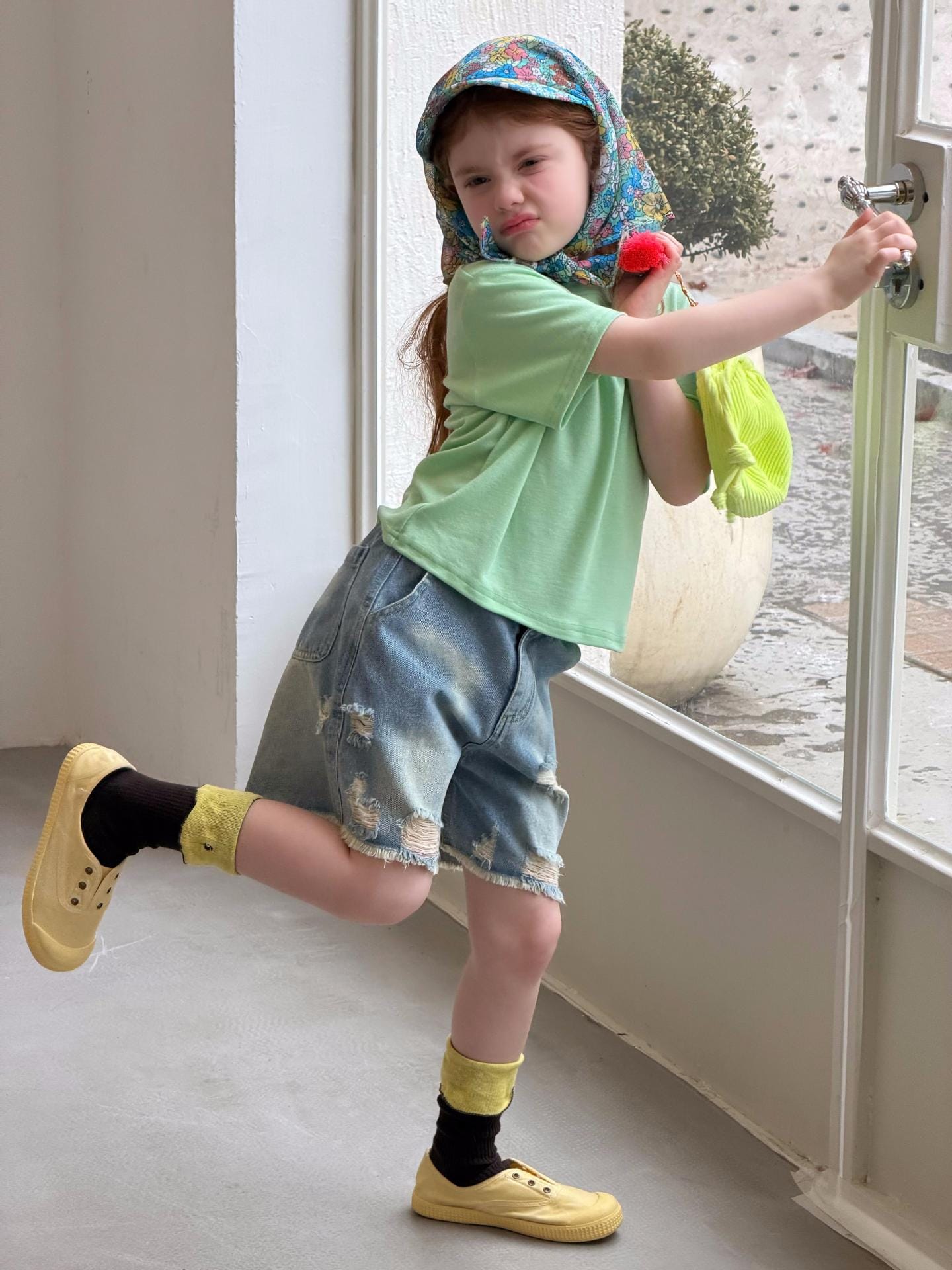 Distressed Denim Shorts フリンジ ダメージ ショートパンツ【mh0012893】 Jianzidan ハーフパンツ・ショートパンツ