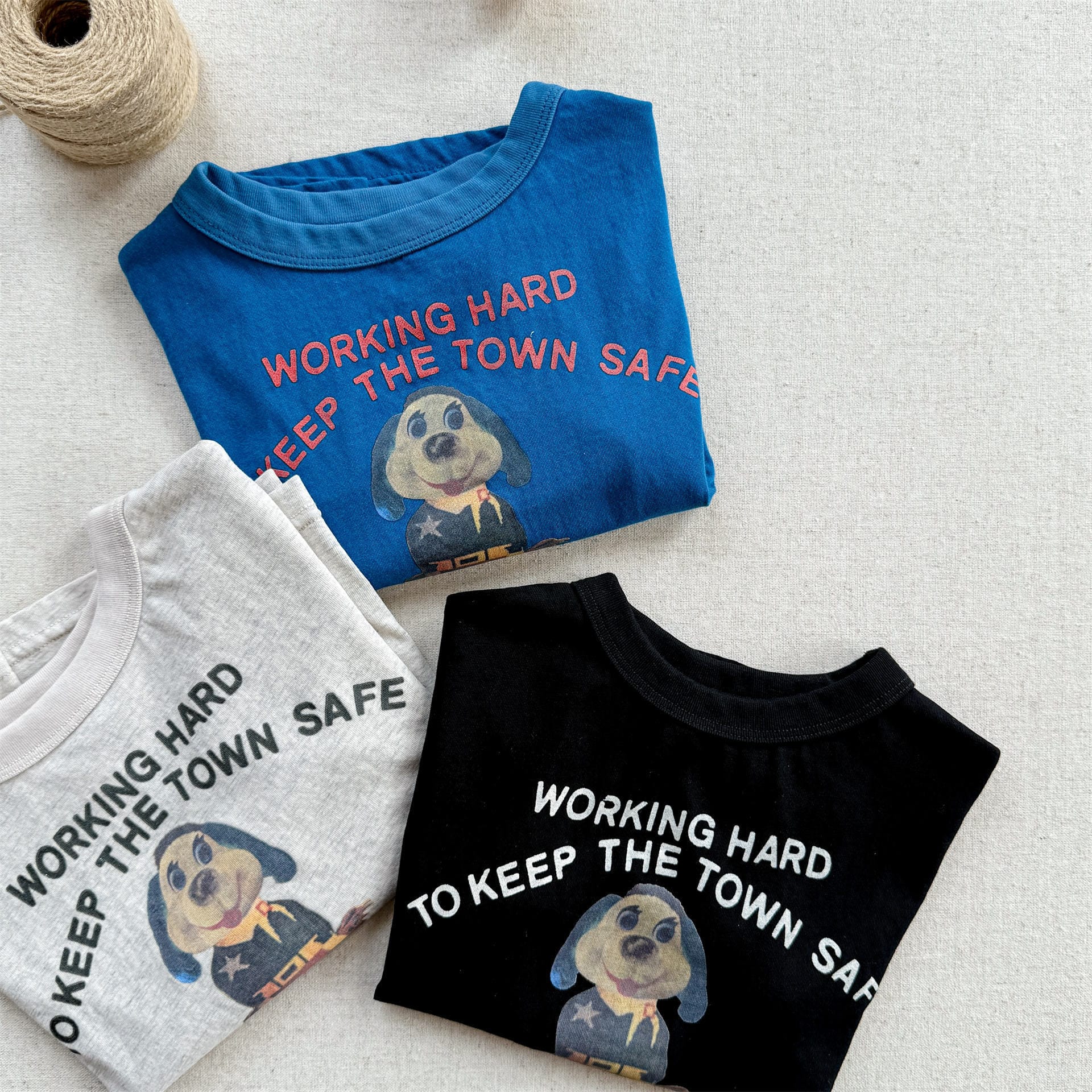 Dog Print Graphic T-shirt ドッグプリント 半袖Tシャツ【mh0013221】 ADbaby 半袖Tシャツ