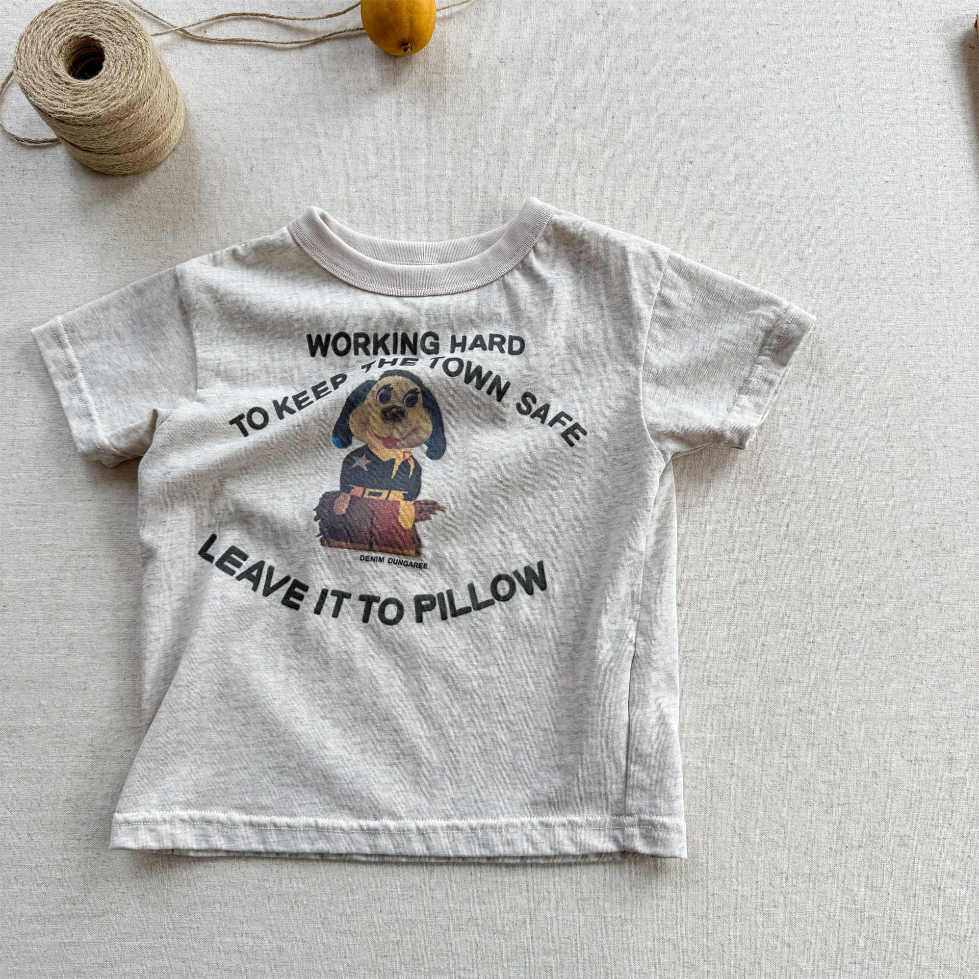 Dog Print Graphic T-shirt ドッグプリント 半袖Tシャツ【mh0013221】 Beige / 80cm ADbaby 半袖Tシャツ