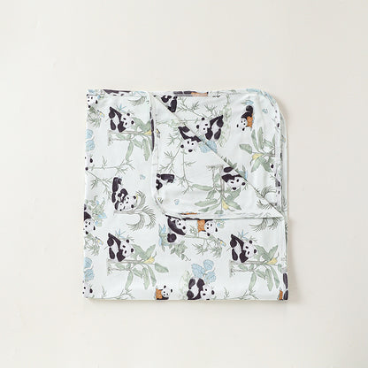 Double-Layer Gauze Blanket ダブルガーゼ ブランケット おくるみ【mh0012332】 83*83 / Bamboo garden picks up light mamahalo shop