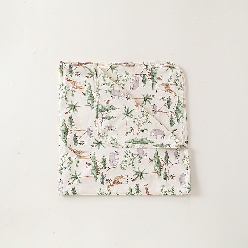 Double-Layer Gauze Blanket ダブルガーゼ ブランケット おくるみ【mh0012332】 83*83 / Forest secret mamahalo shop