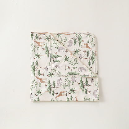 Double-Layer Gauze Blanket ダブルガーゼ ブランケット おくるみ【mh0012332】 83*83 / Forest secret mamahalo shop