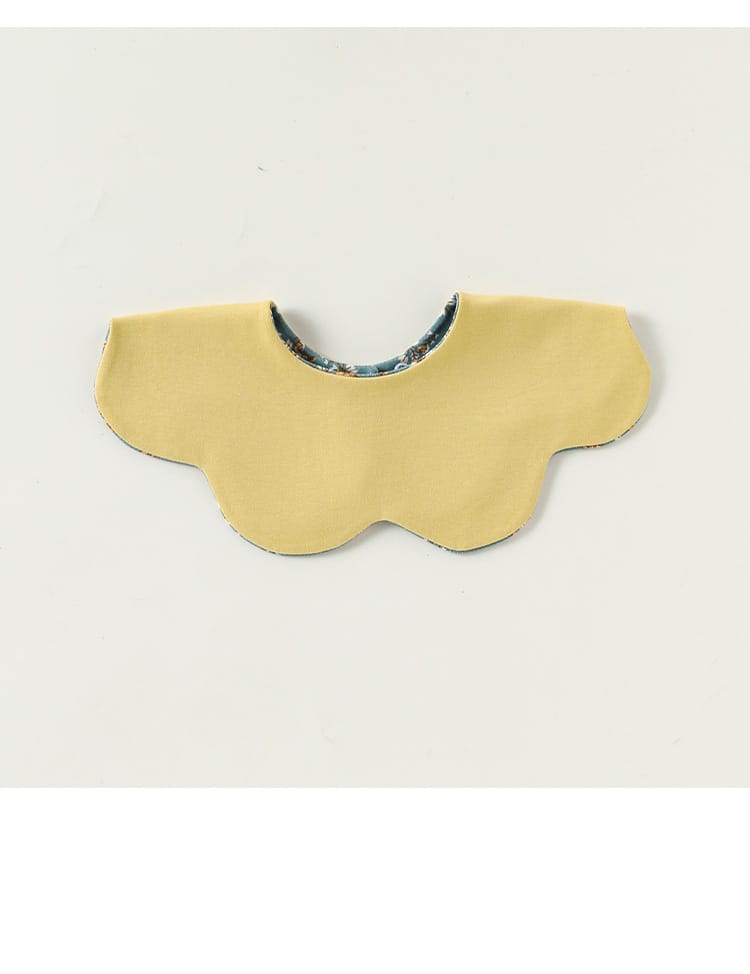 Double Sided Petal Shape Printed Cotton フルーツ チェリー スタイ【mh0012773】 Beitaoya よだれかけ