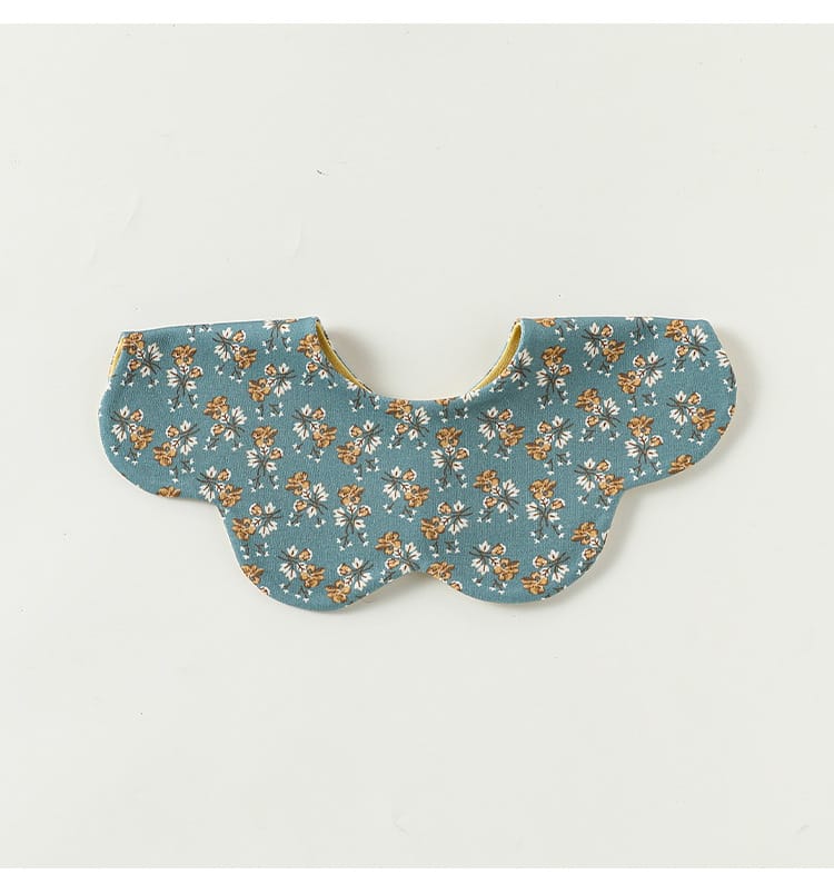 Double Sided Petal Shape Printed Cotton フルーツ チェリー スタイ【mh0012773】 Beitaoya よだれかけ