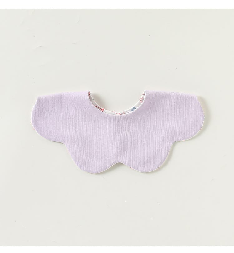 Double Sided Petal Shape Printed Cotton フルーツ チェリー スタイ【mh0012773】 Beitaoya よだれかけ