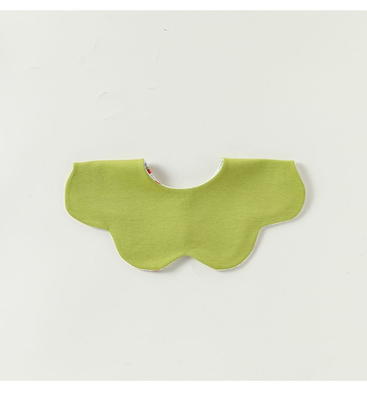 Double Sided Petal Shape Printed Cotton フルーツ チェリー スタイ【mh0012773】 Beitaoya よだれかけ