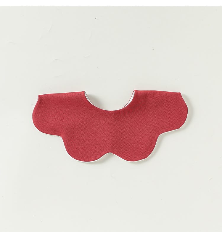 Double Sided Petal Shape Printed Cotton フルーツ チェリー スタイ【mh0012773】 Beitaoya よだれかけ