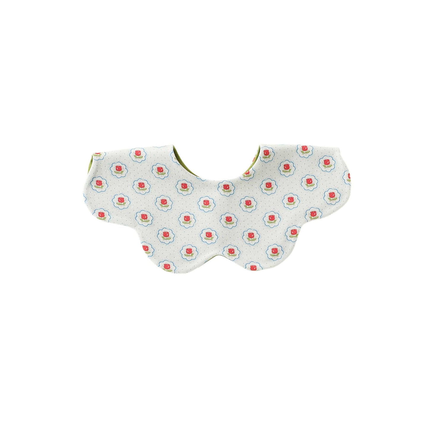 Double Sided Petal Shape Printed Cotton フルーツ チェリー スタイ【mh0012773】 Beitaoya よだれかけ