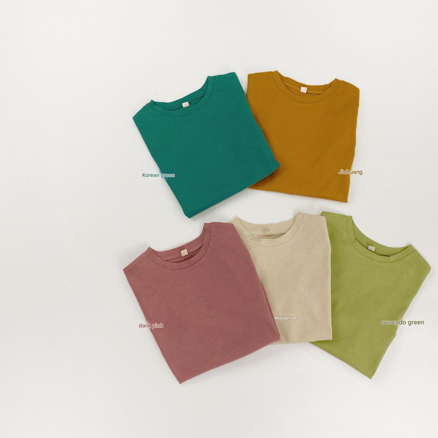 Dropped Shoulder Cotton Top 無地 シンプル 半袖Tシャツ【mh0012834】 Gikv king 半袖Tシャツ