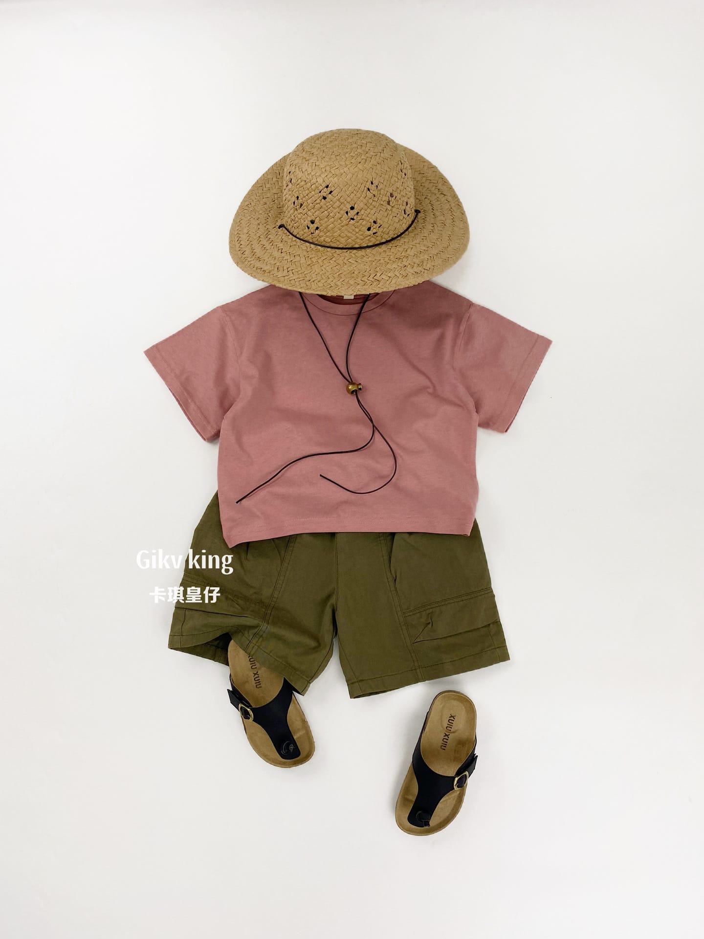 Dropped Shoulder Cotton Top 無地 シンプル 半袖Tシャツ【mh0012834】 Gikv king 半袖Tシャツ